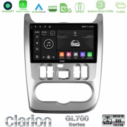 Clarion GL700 Series 8Core Android13 4+64GB Dacia Duster/Sandero/Logan Navigation Multimedia Tablet 9" Με Carplay & Android Auto Clarion GL700 Series 8Core Android13 4+64GB Dacia Duster/Sandero/Logan Navigation Multimedia Tablet 9" Με Carplay & Android Auto