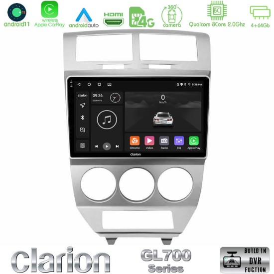 Clarion GL700 Series 8Core Android13 4+64GB Dodge Caliber 2006-2011 Navigation Multimedia Tablet 10" Με Carplay & Android Auto Clarion GL700 Series 8Core Android13 4+64GB Dodge Caliber 2006-2011 Navigation Multimedia Tablet 10" Με Carplay & Android Auto
