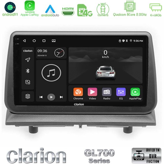 Clarion GL700 Series Dodge Nitro 2007-2011 8Core Android13 4+64GB Navigation Multimedia Tablet 9" Με Carplay & Android Auto Με Carplay & Android Auto