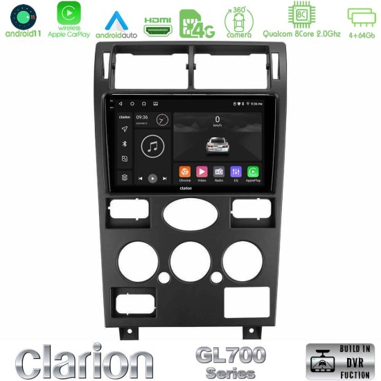 Clarion GL700 Series 8Core Android13 4+64GB Ford Mondeo 2001-2004 Navigation Multimedia Tablet 9" Με Carplay & Android Auto