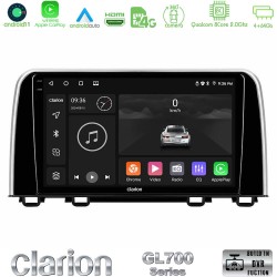 Clarion GL700 Series 8Core Android13 4+64GB Honda CR-V 2019-> Navigation Multimedia Tablet 10" Με Carplay & Android Auto Clarion GL700 Series 8Core Android13 4+64GB Honda CR-V 2019-> Navigation Multimedia Tablet 10" Με Carplay & Android Auto
