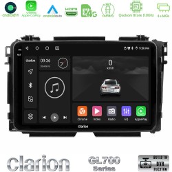 Clarion GL700 Series 8Core Android13 4+64GB Honda HR-V Navigation Multimedia Tablet 9" Με Carplay & Android Auto Clarion GL700 Series 8Core Android13 4+64GB Honda HR-V Navigation Multimedia Tablet 9" Με Carplay & Android Auto