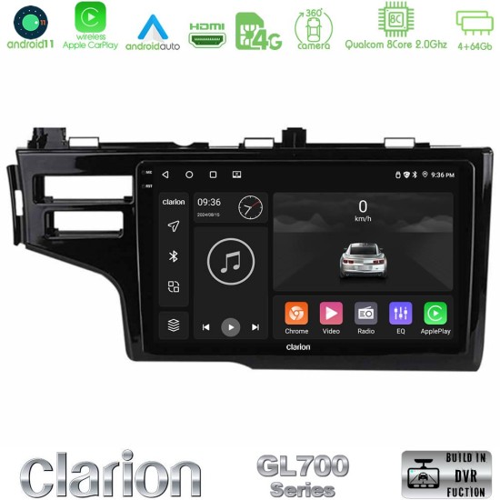 Clarion GL700 Series 8Core Android13 4+64GB Honda Jazz 2013-2020 Navigation Multimedia Tablet 9" Με Carplay & Android Auto Clarion GL700 Series 8Core Android13 4+64GB Honda Jazz 2013-2020 Navigation Multimedia Tablet 9" Με Carplay & Android Auto