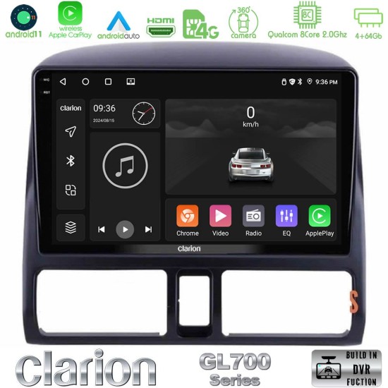 Clarion GL700 Series 8Core Android13 4+64GB Honda CRV 2002-2006 Navigation Multimedia Tablet 9" Με Carplay & Android Auto Clarion GL700 Series 8Core Android13 4+64GB Honda CRV 2002-2006 Navigation Multimedia Tablet 9" Με Carplay & Android Auto