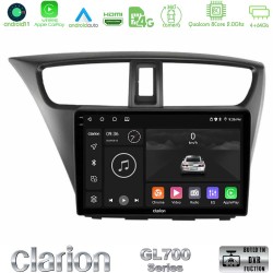 Clarion GL700 Series 8Core Android13 4+64GB Honda Civic Hatchback 2012-2015 Navigation Multimedia Tablet 9" Με Carplay & Android Auto Clarion GL700 Series 8Core Android13 4+64GB Honda Civic Hatchback 2012-2015 Navigation Multimedia Tablet 9" Με Carplay & Android Auto