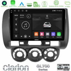 Clarion GL700 Series 8Core Android13 4+64GB Honda Jazz 2002-2008 (Manual A/C) Navigation Multimedia Tablet 9" Με Carplay & Android Auto Clarion GL700 Series 8Core Android13 4+64GB Honda Jazz 2002-2008 (Manual A/C) Navigation Multimedia Tablet 9" Με Carplay & Android Auto