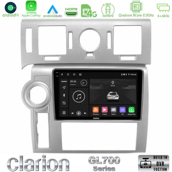 Clarion GL700 Series 8Core Android13 4+64GB Hummer H2 2008-2009 Navigation Multimedia Tablet 9" Με Carplay & Android Auto Clarion GL700 Series 8Core Android13 4+64GB Hummer H2 2008-2009 Navigation Multimedia Tablet 9" Με Carplay & Android Auto