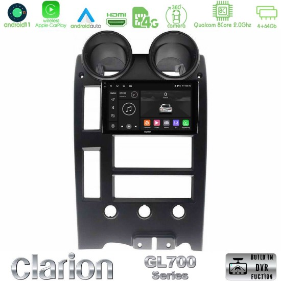 Clarion GL700 Series Hummer H2 2002-2007 8Core Android13 4+64GB Navigation Multimedia Tablet 9" Με Carplay & Android Auto