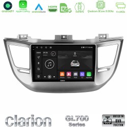 Clarion GL700 Series 8Core Android13 4+64GB Hyundai Tucson 2015-2018 Navigation Multimedia Tablet 9" Με Carplay & Android Auto