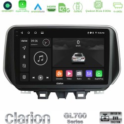 Clarion GL700 Series 8Core Android13 4+64GB Hyundai Tucson 2019-> Navigation Multimedia Tablet 9" Με Carplay & Android Auto