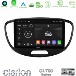 Clarion GL700 Series 8Core Android13 4+64GB Hyundai i10 2008-2014 Navigation Multimedia Tablet 9" Με Carplay & Android Auto Clarion GL700 Series 8Core Android13 4+64GB Hyundai i10 2008-2014 Navigation Multimedia Tablet 9" Με Carplay & Android Auto