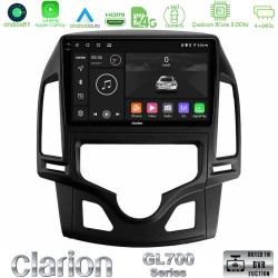 Clarion GL700 Series 8Core Android13 4+64GB Hyundai i30 2007-2012 Auto A/C Navigation Multimedia Tablet 9" Με Carplay & Android Auto Clarion GL700 Series 8Core Android13 4+64GB Hyundai i30 2007-2012 Auto A/C Navigation Multimedia Tablet 9" Με Carplay & Android Auto
