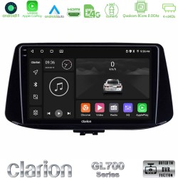 Clarion GL700 Series 8Core Android13 4+64GB Hyundai i30 Navigation Multimedia Tablet 9" Με Carplay & Android Auto Clarion GL700 Series 8Core Android13 4+64GB Hyundai i30 Navigation Multimedia Tablet 9" Με Carplay & Android Auto