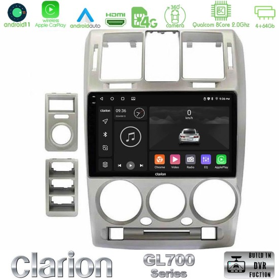 Clarion GL700 Series Hyundai Getz 2002-2009 8Core Android13 4+64GB Navigation Multimedia Tablet 9" Με Carplay & Android Auto Με Carplay & Android Auto