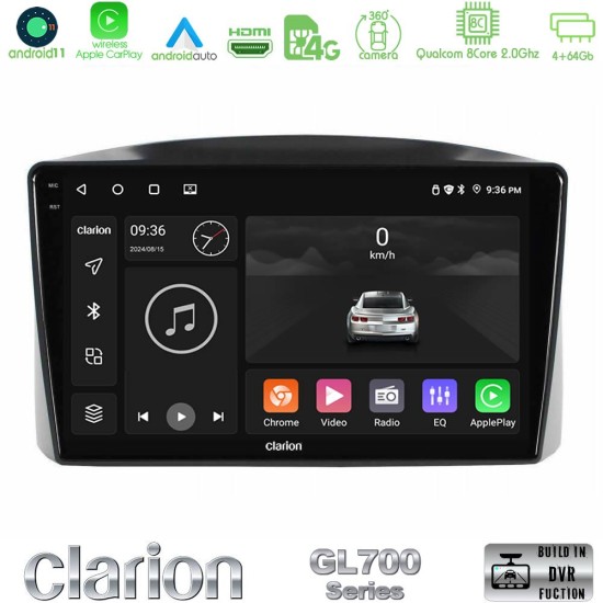 Clarion GL700 Series Jeep Grand Cherokee 2005-2007 8Core Android13 4+64GB Navigation Multimedia Tablet 10" Με Carplay & Android Auto Με Carplay & Android Auto Clarion GL700 Series Jeep Grand Cherokee 2005-2007 8Core Android13 4+64GB Navigation Multimedia Tablet 10" Με Carplay & Android Auto Με Carplay & Android Auto