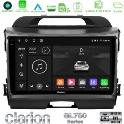 Clarion GL700 Series 8Core Android13 4+64GB Kia Sportage Navigation Multimedia Tablet 9" Με Carplay & Android Auto Clarion GL700 Series 8Core Android13 4+64GB Kia Sportage Navigation Multimedia Tablet 9" Με Carplay & Android Auto