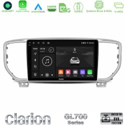 Clarion GL700 Series 8Core Android13 4+64GB Kia Sportage 2018-2021 Navigation Multimedia Tablet 9" Με Carplay & Android Auto Clarion GL700 Series 8Core Android13 4+64GB Kia Sportage 2018-2021 Navigation Multimedia Tablet 9" Με Carplay & Android Auto