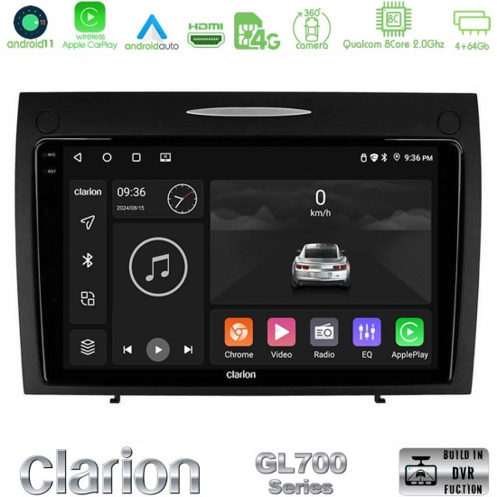 Clarion GL700 Series 8Core Android13 4+64GB Mercedes SLK Class Navigation Multimedia Tablet 9" Με Carplay & Android Auto Clarion GL700 Series 8Core Android13 4+64GB Mercedes SLK Class Navigation Multimedia Tablet 9" Με Carplay & Android Auto