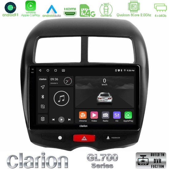 Clarion GL700 Series 8Core Android13 4+64GB Mitsubishi ASX Navigation Multimedia Tablet 10" Με Carplay & Android Auto Clarion GL700 Series 8Core Android13 4+64GB Mitsubishi ASX Navigation Multimedia Tablet 10" Με Carplay & Android Auto
