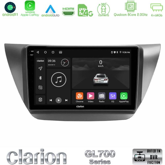Clarion GL700 Series 8Core Android13 4+64GB Mitsubishi Lancer 2004 – 2008 Navigation Multimedia Tablet 9" Με Carplay & Android Auto Clarion GL700 Series 8Core Android13 4+64GB Mitsubishi Lancer 2004 – 2008 Navigation Multimedia Tablet 9" Με Carplay & Android Auto