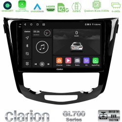 Clarion GL700 Series 8Core Android13 4+64GB Nissan Qashqai J11 (AUTO A/C) Navigation Multimedia Tablet 10" Με Carplay & Android Auto Clarion GL700 Series 8Core Android13 4+64GB Nissan Qashqai J11 (AUTO A/C) Navigation Multimedia Tablet 10" Με Carplay & Android Auto
