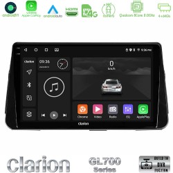 Clarion GL700 Series 8Core Android13 4+64GB Nissan Micra K14 Navigation Multimedia Tablet 9" Με Carplay & Android Auto Clarion GL700 Series 8Core Android13 4+64GB Nissan Micra K14 Navigation Multimedia Tablet 9" Με Carplay & Android Auto
