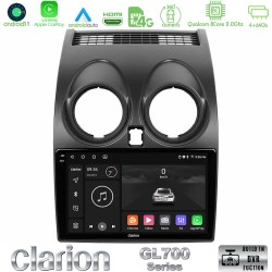 Clarion GL700 Series 8Core Android13 4+64GB Nissan Qashqai J10 Navigation Multimedia Tablet 9" Με Carplay & Android Auto Clarion GL700 Series 8Core Android13 4+64GB Nissan Qashqai J10 Navigation Multimedia Tablet 9" Με Carplay & Android Auto