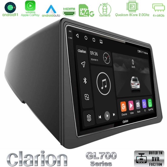 Clarion GL700 Series 8Core Android13 4+64GB Opel Mokka Navigation Multimedia Tablet 9" Με Carplay & Android Auto