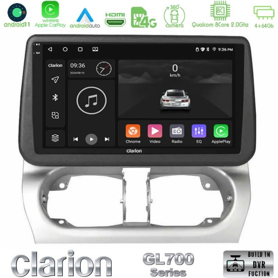 Clarion GL700 Series Opel Corsa C/Combo C 8Core Android13 4+64GB Navigation Multimedia Tablet 9" Με Carplay & Android Auto