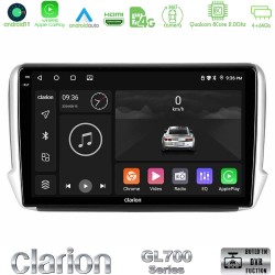 Clarion GL700 Series 8Core Android13 4+64GB Peugeot 208/2008 Navigation Multimedia Tablet 10" Με Carplay & Android Auto Clarion GL700 Series 8Core Android13 4+64GB Peugeot 208/2008 Navigation Multimedia Tablet 10" Με Carplay & Android Auto