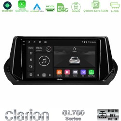 Clarion GL700 Series 8Core Android13 4+64GB Peugeot 208 2019-2023 Navigation Multimedia Tablet 9" Με Carplay & Android Auto Clarion GL700 Series 8Core Android13 4+64GB Peugeot 208 2019-2023 Navigation Multimedia Tablet 9" Με Carplay & Android Auto