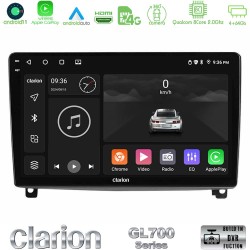 Clarion GL700 Series 8Core Android13 4+64GB Peugeot 407 Navigation Multimedia Tablet 9" Με Carplay & Android Auto