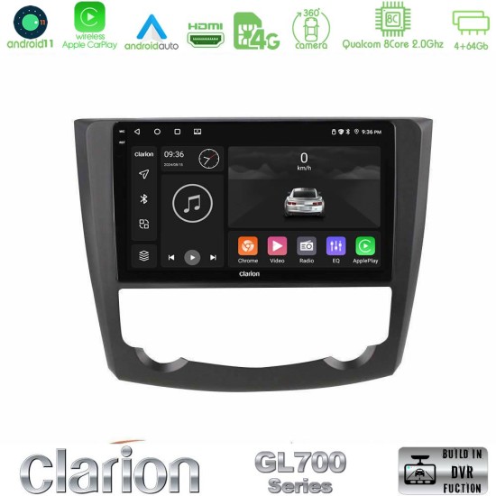 Clarion GL700 Series 8Core Android13 4+64GB Renault Kadjar Navigation Multimedia Tablet 9" Με Carplay & Android Auto Clarion GL700 Series 8Core Android13 4+64GB Renault Kadjar Navigation Multimedia Tablet 9" Με Carplay & Android Auto
