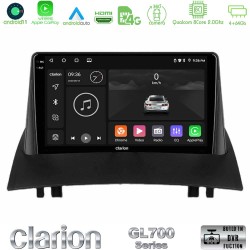 Clarion GL700 Series 8Core Android13 4+64GB Renault Megane 2 2002-2008 Navigation Multimedia Tablet 9" Με Carplay & Android Auto Clarion GL700 Series 8Core Android13 4+64GB Renault Megane 2 2002-2008 Navigation Multimedia Tablet 9" Με Carplay & Android Auto