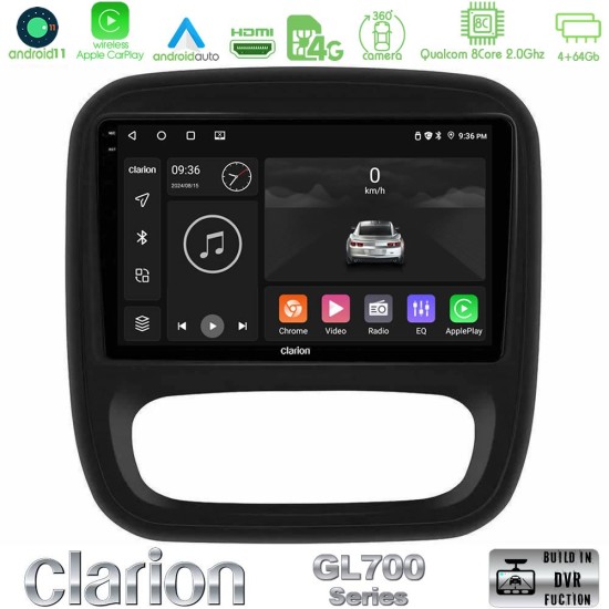 Clarion GL700 Series 8Core Android13 4+64GB Renault/Nissan/Opel/Fiat Navigation Multimedia Tablet 9" Με Carplay & Android Auto Clarion GL700 Series 8Core Android13 4+64GB Renault/Nissan/Opel/Fiat Navigation Multimedia Tablet 9" Με Carplay & Android Auto