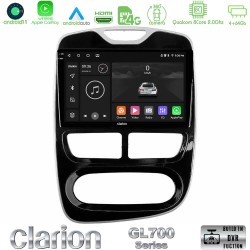 Clarion GL700 Series 8Core Android13 4+64GB Renault Clio 2012-2016 Navigation Multimedia Tablet 9" Με Carplay & Android Auto Clarion GL700 Series 8Core Android13 4+64GB Renault Clio 2012-2016 Navigation Multimedia Tablet 9" Με Carplay & Android Auto