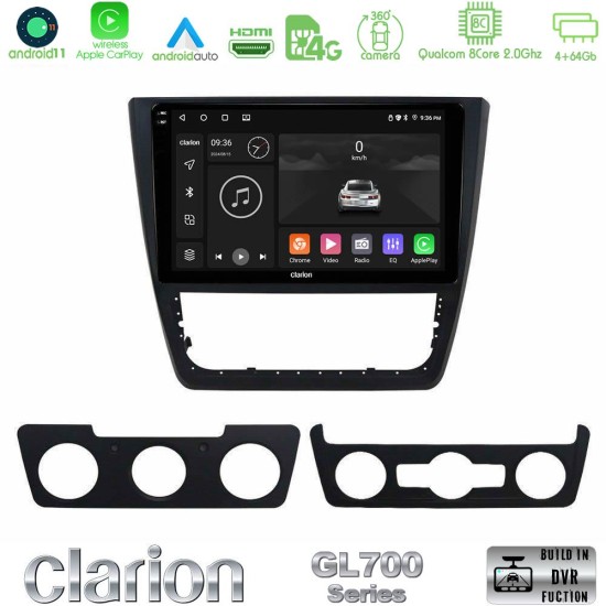 Clarion GL700 Series 8Core Android13 4+64GB Skoda Yeti 2009-> Navigation Multimedia Tablet 10" Με Carplay & Android Auto Clarion GL700 Series 8Core Android13 4+64GB Skoda Yeti 2009-> Navigation Multimedia Tablet 10" Με Carplay & Android Auto