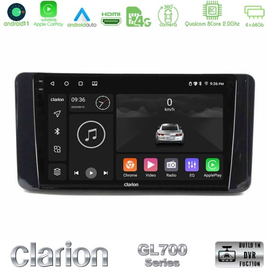 Clarion GL700 Series Skoda Kamiq 2019-2022 8Core Android13 4+64GB Navigation Multimedia Tablet 9" Με Carplay & Android Auto Clarion GL700 Series Skoda Kamiq 2019-2022 8Core Android13 4+64GB Navigation Multimedia Tablet 9" Με Carplay & Android Auto