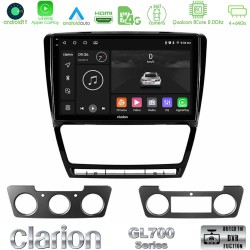 Clarion GL700 Series 8Core Android13 4+64GB Skoda Octavia 5 Navigation Multimedia Tablet 10" Με Carplay & Android Auto Clarion GL700 Series 8Core Android13 4+64GB Skoda Octavia 5 Navigation Multimedia Tablet 10" Με Carplay & Android Auto