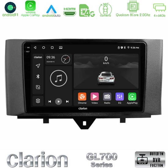 Clarion GL700 Series 8Core Android13 4+64GB Smart 451 Facelift Navigation Multimedia Tablet 9" Με Carplay & Android Auto
