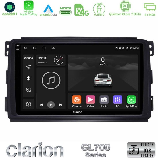 Clarion GL700 Series 8Core Android13 4+64GB Smart 451 Navigation Multimedia Tablet 9" Με Carplay & Android Auto Clarion GL700 Series 8Core Android13 4+64GB Smart 451 Navigation Multimedia Tablet 9" Με Carplay & Android Auto