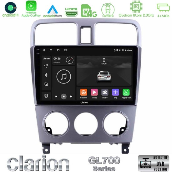 Clarion GL700 Series 8Core Android13 4+64GB Subaru Forester 2003-2007 Navigation Multimedia Tablet 9" Με Carplay & Android Auto Clarion GL700 Series 8Core Android13 4+64GB Subaru Forester 2003-2007 Navigation Multimedia Tablet 9" Με Carplay & Android Auto
