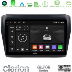 Clarion GL700 Series 8Core Android13 4+64GB Suzuki Swift 2017-2023 Navigation Multimedia Tablet 9" Με Carplay & Android Auto