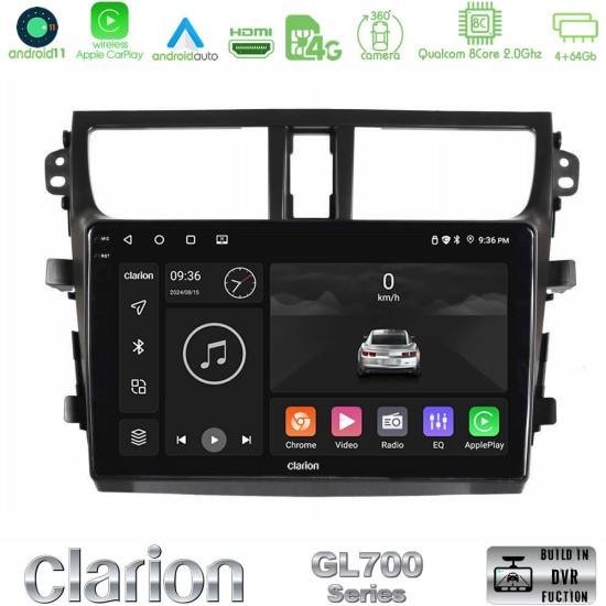 Clarion GL700 Series Suzuki Celerio 2014-2020 8Core Android13 4+64GB Navigation Multimedia Tablet 9" Με Carplay & Android Auto Με Carplay & Android Auto Clarion GL700 Series Suzuki Celerio 2014-2020 8Core Android13 4+64GB Navigation Multimedia Tablet 9" Με Carplay & Android Auto Με Carplay & Android Auto