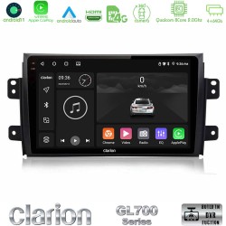 Clarion GL700 Series 8Core Android13 4+64GB Suzuki SX4 2006-2014 Fiat Sedici 2006-2014 Navigation Multimedia Tablet 9" Με Carplay & Android Auto