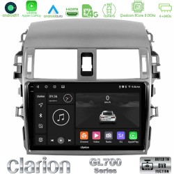 Clarion GL700 Series 8Core Android13 4+64GB Toyota Corolla 2008-2010 Navigation Multimedia Tablet 9" Με Carplay & Android Auto