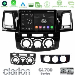 Clarion GL700 Series 8Core Android13 4+64GB Toyota Hilux 2007-2011 Navigation Multimedia Tablet 9" Με Carplay & Android Auto