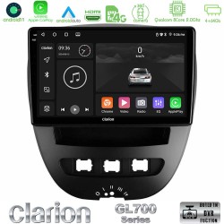 Clarion GL700 Series 8Core Android13 4+64GB Toyota Aygo/Citroen C1/Peugeot 107 Navigation Multimedia Tablet 10" Με Carplay & Android Auto