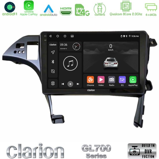 Clarion GL700 Series 8Core Android13 4+64GB Toyota Prius 2010-2015 Navigation Multimedia Tablet 10" Με Carplay & Android Auto Clarion GL700 Series 8Core Android13 4+64GB Toyota Prius 2010-2015 Navigation Multimedia Tablet 10" Με Carplay & Android Auto