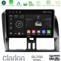Clarion GL700 Series 8Core Android13 4+64GB Volvo XC60 2009-2012 Navigation Multimedia Tablet 9" Με Carplay & Android Auto
